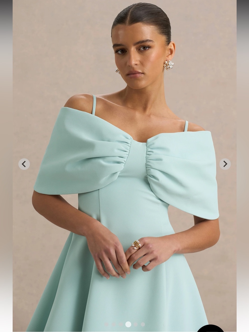 Club L London Faria dress in powder blue nwt